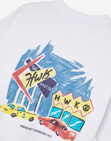 TEES Hawkers2013 MOTEL TEE - White