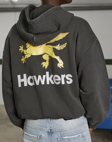 HOODIES Hawkers2013 GAS HOODIE - Washed Black