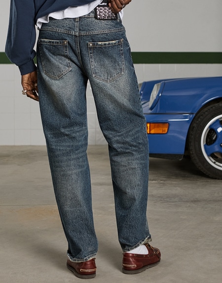 PANTS Hawkers2013 STRASS DENIM - Indigo