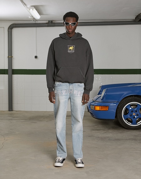 HOODIES Hawkers2013 GAS HOODIE - Washed Black