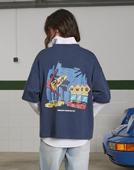 TEES Hawkers2013 MOTEL TEE - Navy
