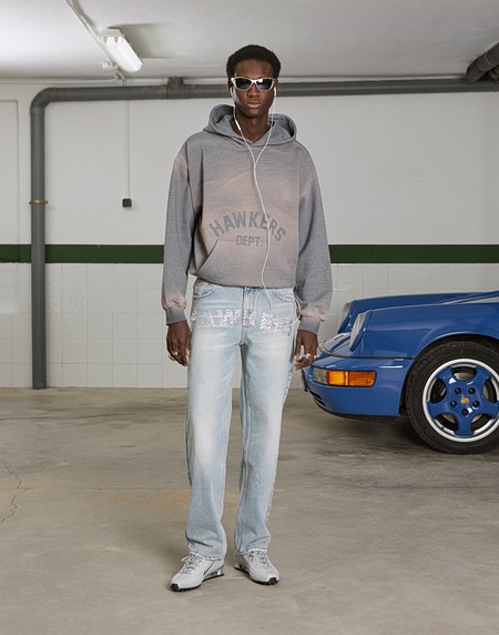 HOODIES Hawkers2013 DENIM HOODIE - Washed Indigo