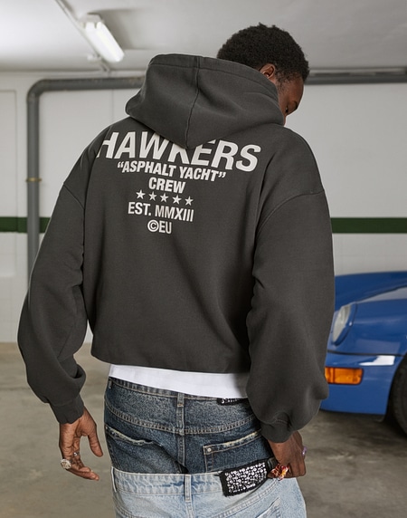 HOODIES Hawkers2013 CLASSIC HOODIE - Washed Black