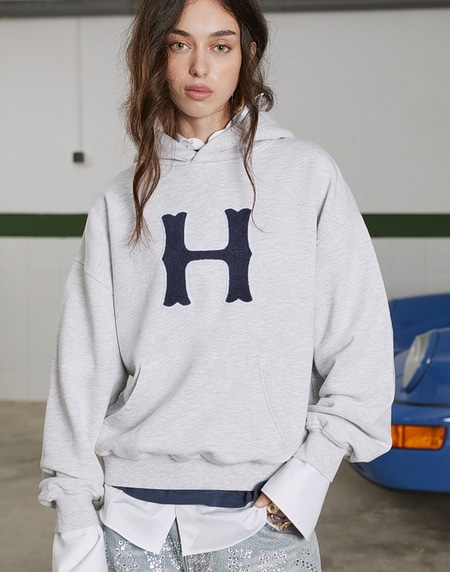 HOODIES Hawkers2013 VARSITY HOODIE - Grey Melange
