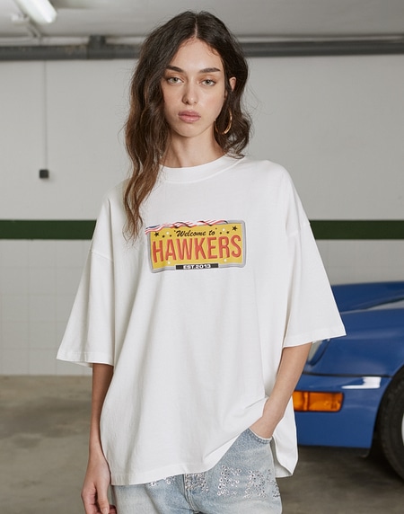 TEES Hawkers2013 FAST CARS TEE - Ecru