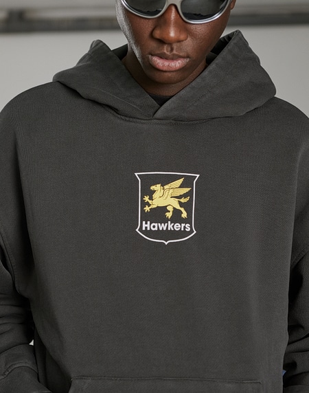 HOODIES Hawkers2013 GAS HOODIE - Washed Black