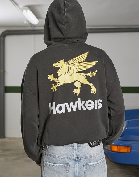 HOODIES Hawkers2013 GAS HOODIE - Washed Black