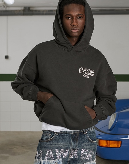 HOODIES Hawkers2013 CLASSIC HOODIE - Washed Black