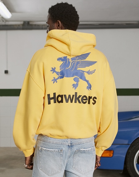 HOODIES Hawkers2013 GAS HOODIE - Washed Yellow