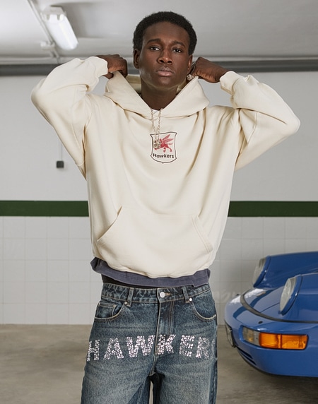 HOODIES Hawkers2013 GAS HOODIE - Washed Ecru