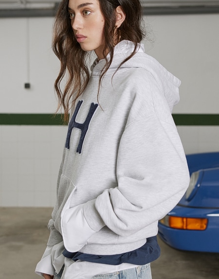 HOODIES Hawkers2013 VARSITY HOODIE - Grey Melange