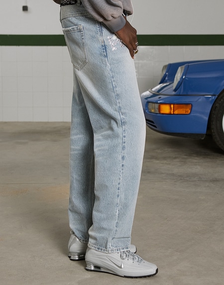 PANTS Hawkers2013 STRASS DENIM - Light Blue