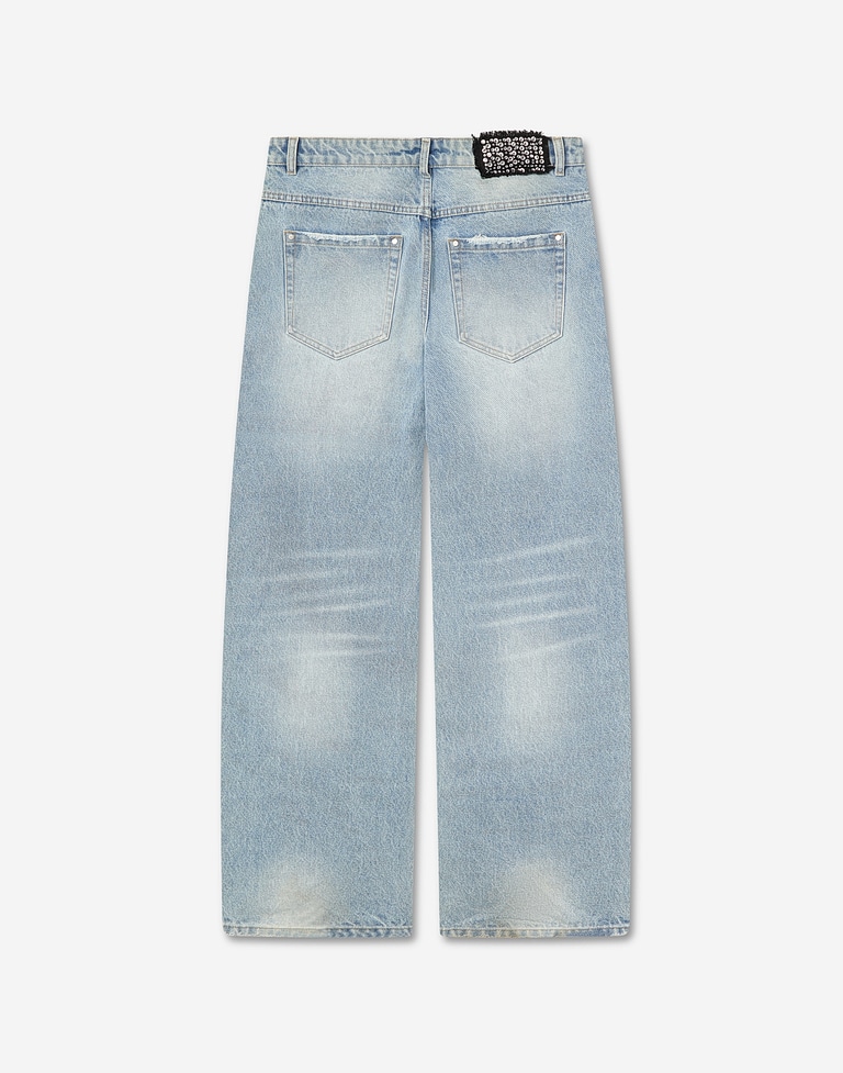 PANTS Hawkers2013 STRASS DENIM - Light Blue