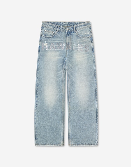 PANTS Hawkers2013 STRASS DENIM - Light Blue